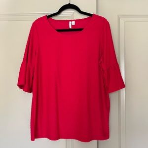 Elle 1/2 sleeve textured top